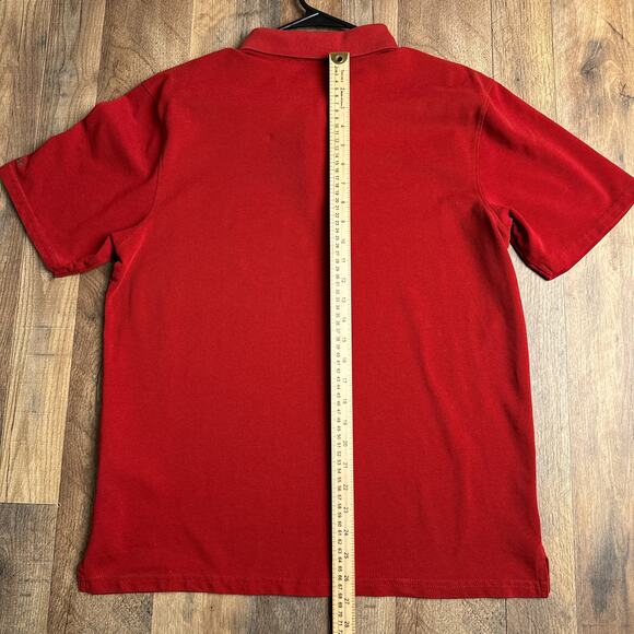Columbia Elm Creek Polo Shirt Men's Medium Red‎ Short Sleeve Omni-Shade Fishing - Picture 7 of 9